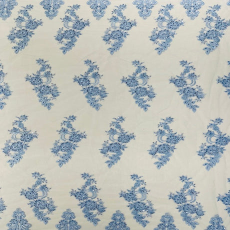 Beaded Lace Fabric Helena Floral 50" Width