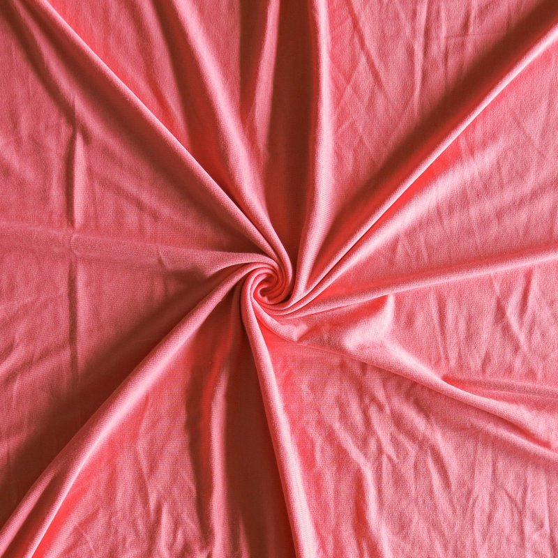 Bamboo Spandex Jersey Knit Fabric - Light Coral