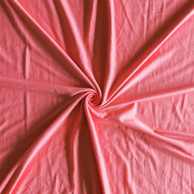 Bamboo Spandex Jersey Knit Fabric - Light Coral