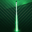 36" LED Snowfall Tube - Green