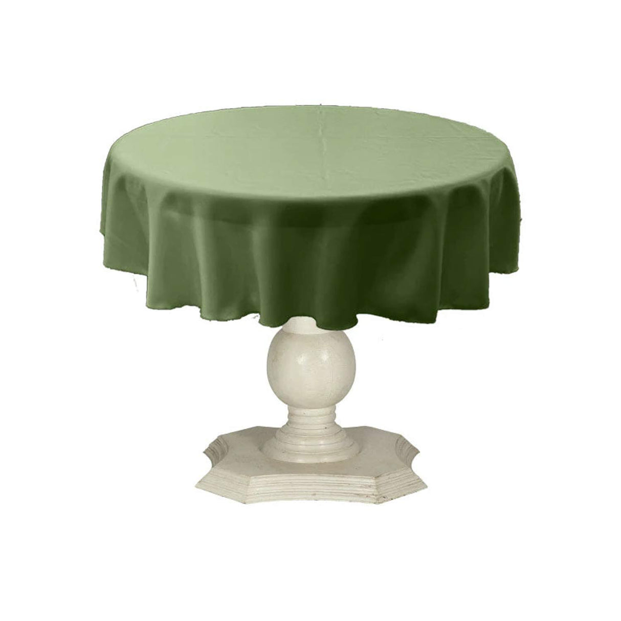 Dull Bridal Satin Fabric - Solid Color, 51" Round (1 Piece)