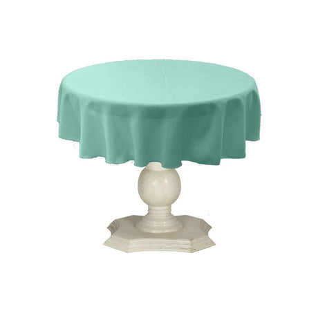 Tablecloth Dull Bridal Satin Fabric - Solid Color, 45" Round (1 Piece)