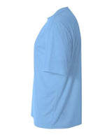 A4 NB3142 Youth Cooling Performance Crew Micro Poly Interlock Fabric - Light Blue, Moisture Wicking, 44+ UPF (1 Piece)