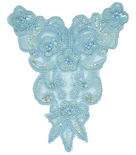 Sequins Beaded Applique 7.5 x 9.5