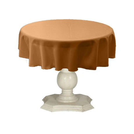 Dull Bridal Satin Fabric - Solid Color, 51" Round (1 Piece)