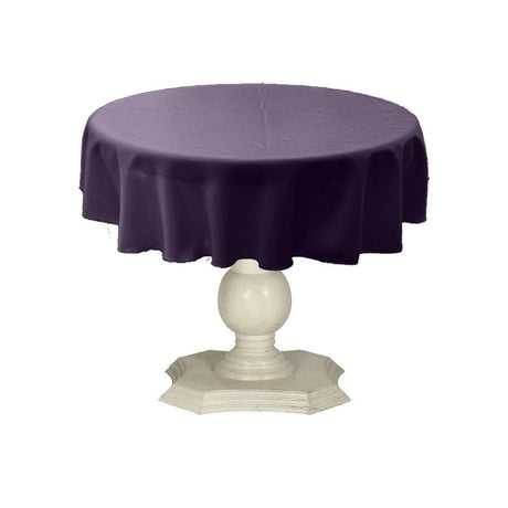 Tablecloth Dull Bridal Satin Fabric - Solid Color, 45" Round (1 Piece)