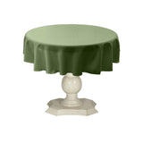 Tablecloth Dull Bridal Satin Fabric - 54" Round, Color Options (1 Piece)