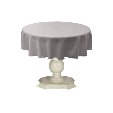 Tablecloth Dull Bridal Satin Fabric - Solid Color, 45" Round (1 Piece)