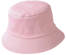 Bucket Hats Cotton Fabric - Light Pink, 56-58CM Head Size (1 Unit)