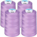 1 Yard Bulk 4 Pack All Purpose Sewing Thread Cones for Machine Stitching standard spool size