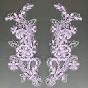 Beaded Corded Floral Lace Applique