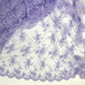 Corded Bridal Lace Fabric on Polyester Net Mesh