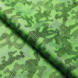 Digital Camo Nylon Spandex Fabric - Lime/Hot Pink Camo Print, 58/60" Width (1 Yard)