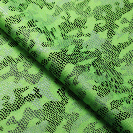 Digital Camo Nylon Spandex Fabric - Lime/Hot Pink Camo Print, 58/60" Width (1 Yard)