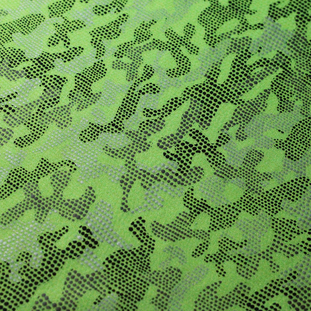Digital Camo Nylon Spandex Fabric - Lime/Hot Pink Camo Print, 58/60" Width (1 Yard)