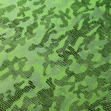Digital Camo Nylon Spandex Fabric - Lime/Hot Pink Camo Print, 58/60" Width (1 Yard)