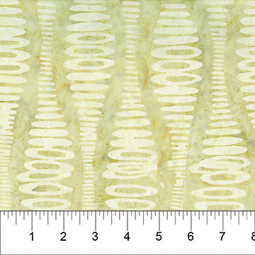 Cotton Print Lime Ripple Stripe Abstract Bubble Pop Fabric 44/45