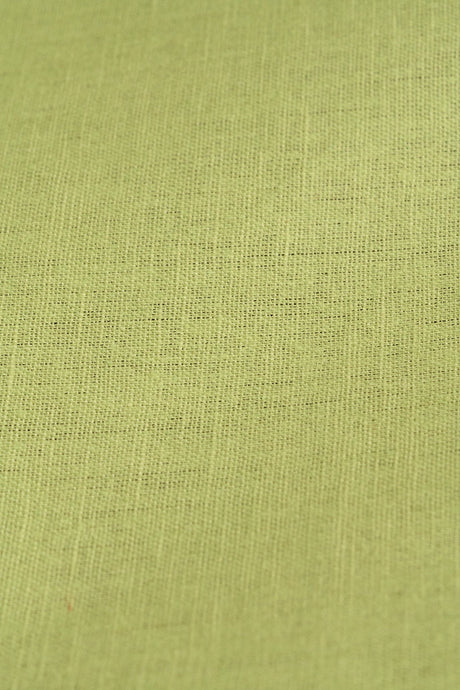 1 Yard Lime Linen Silk Fabric 54" Wide Midweight Woven Blend for Apparel & Decor