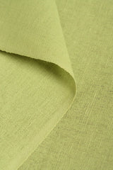 Linen Silk Blend Fabric Lime