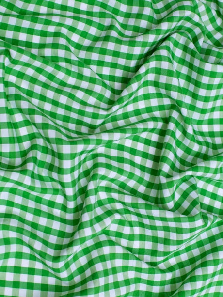Gingham 1/4" Checkered Poly Cotton Fabric - Checkered Pattern, 57/58" Width (1 Yard)