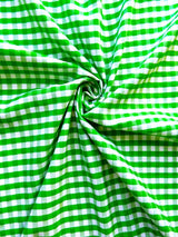 Gingham 1/4" Checkered Poly Cotton Fabric - Checkered Pattern, 57/58" Width (1 Yard)