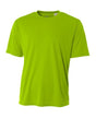 A4 NB3142 Youth Cooling Performance Crew Micro Poly Interlock Fabric - Lime, 44+ UPF, Moisture Wicking, Short Sleeve (1 Unit)