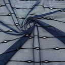 1 Yard Linear Flocked Stretch Mesh Fabric 54" Usable Width, 4-Way Stretch