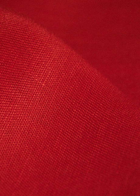 1 Yard Lipstick Pure Linen Fabric, Midweight 5.5 oz Stone Washed Solid Weave 54 Inch