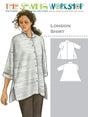 Shirt Pattern London Loose-Fitting Swing Back