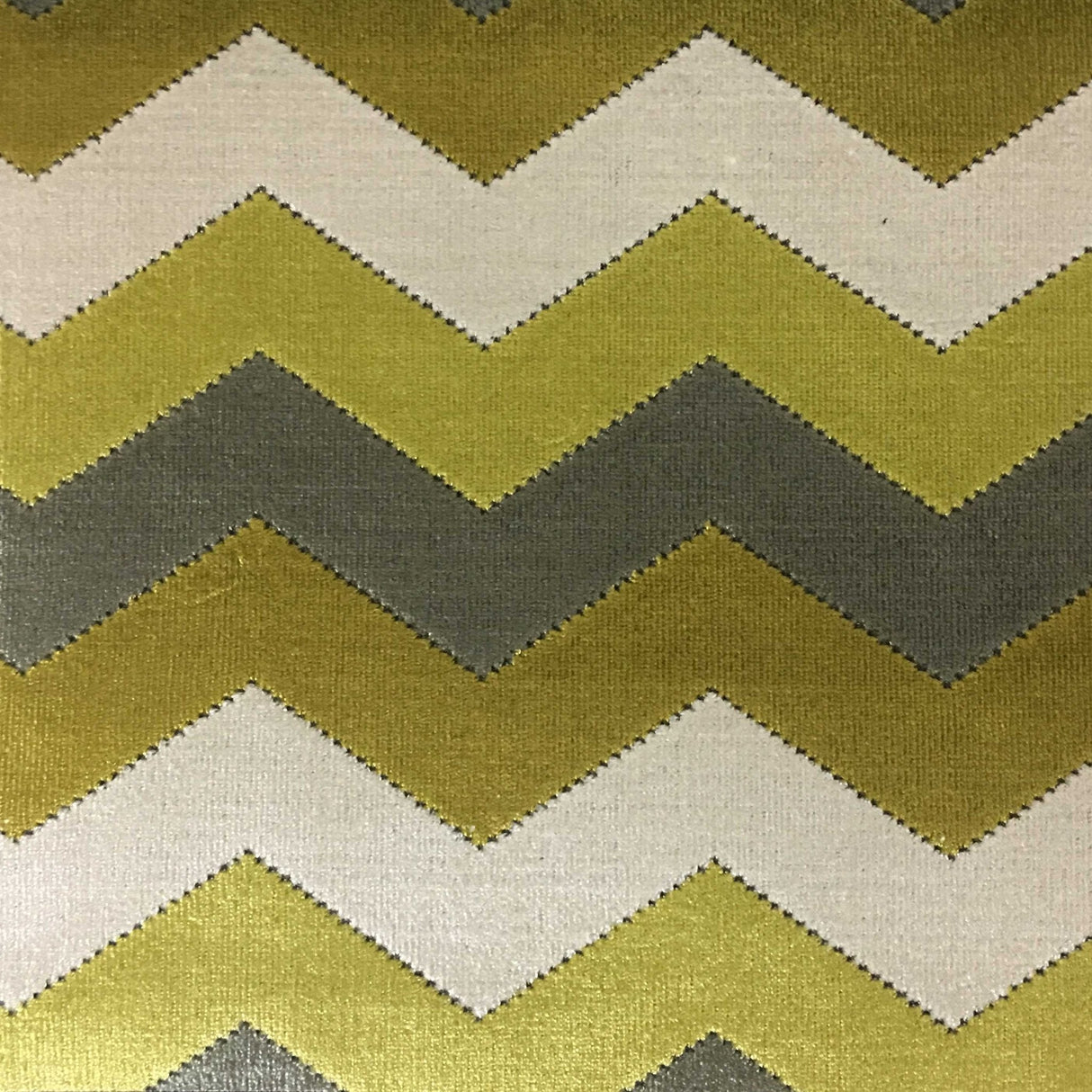 Cut Velvet Upholstery Fabric Longwood Bold Chevron