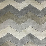Cut Velvet Upholstery Fabric Longwood Bold Chevron