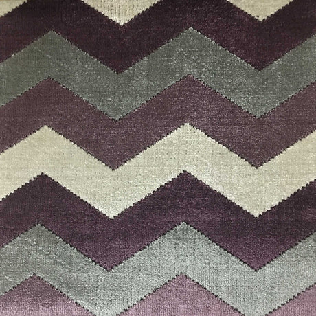 Cut Velvet Upholstery Fabric Longwood Bold Chevron