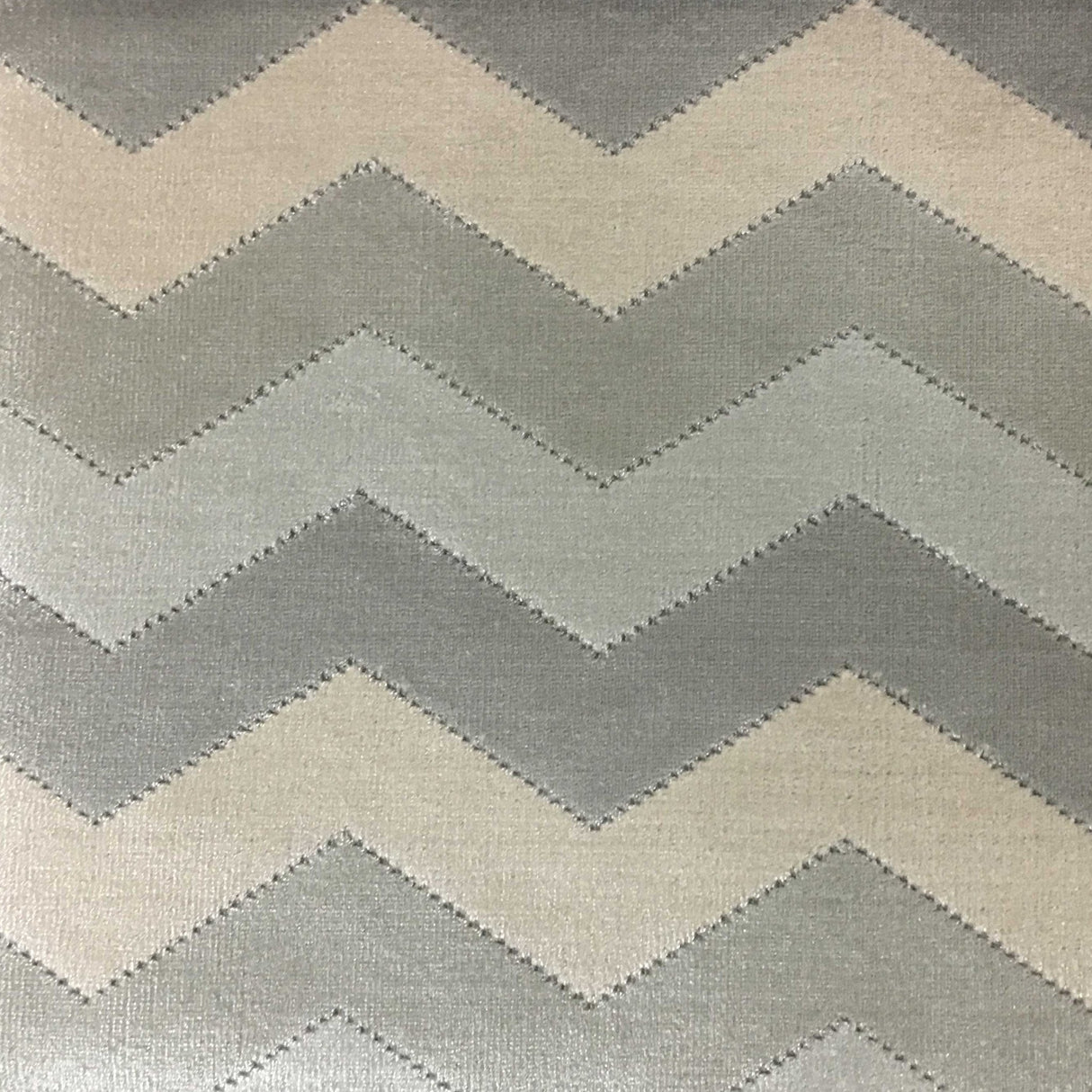 Cut Velvet Upholstery Fabric Longwood Bold Chevron