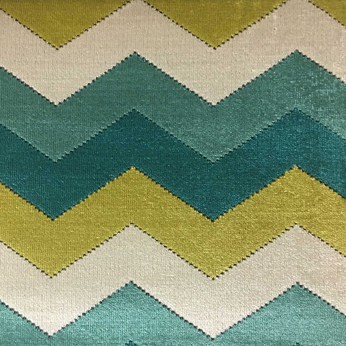 Cut Velvet Upholstery Fabric Longwood Bold Chevron
