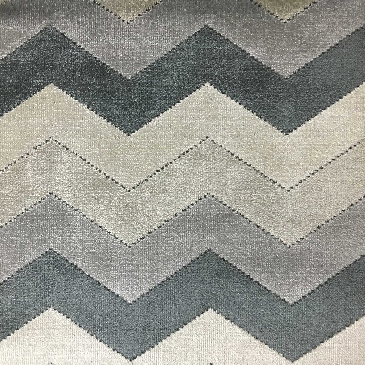 Cut Velvet Upholstery Fabric Longwood Bold Chevron