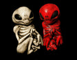 Combo - White Alien and Red Alien - Embryo Jar