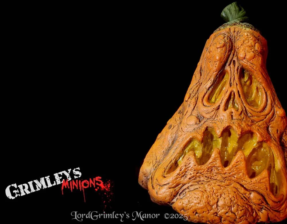 Sad Pumpkin - Hollow Pumpkin Prop