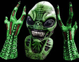 Alpha Centauri Green Alien - Hands and Mask Set
