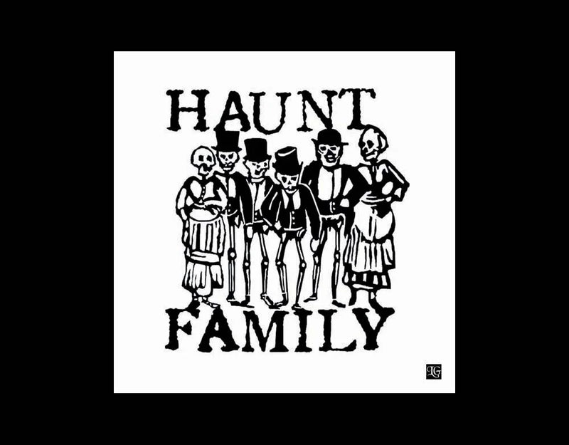 Haunt Family digital art print on cotton velvet rag paper