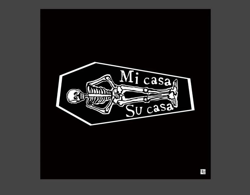 Mi Casa Su Casa digital art print on velvet rag paper