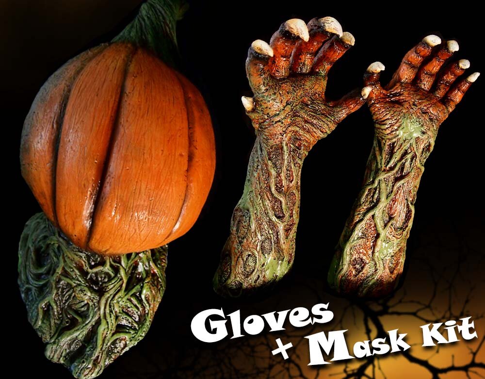 DIY Pumpkinhead Mask Kit Combo - Gloves &amp; Mask
