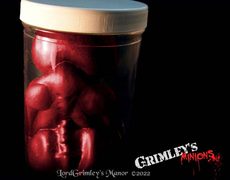 red Area 51 alien embryo jar collectible prop