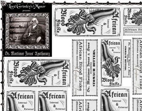Dr. Mortimer Jones' Apothecary - Parasite Labels - Digital Download