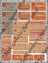 Dr. Mortimer Jones' Apothecary - Poison Labels - Digital Download