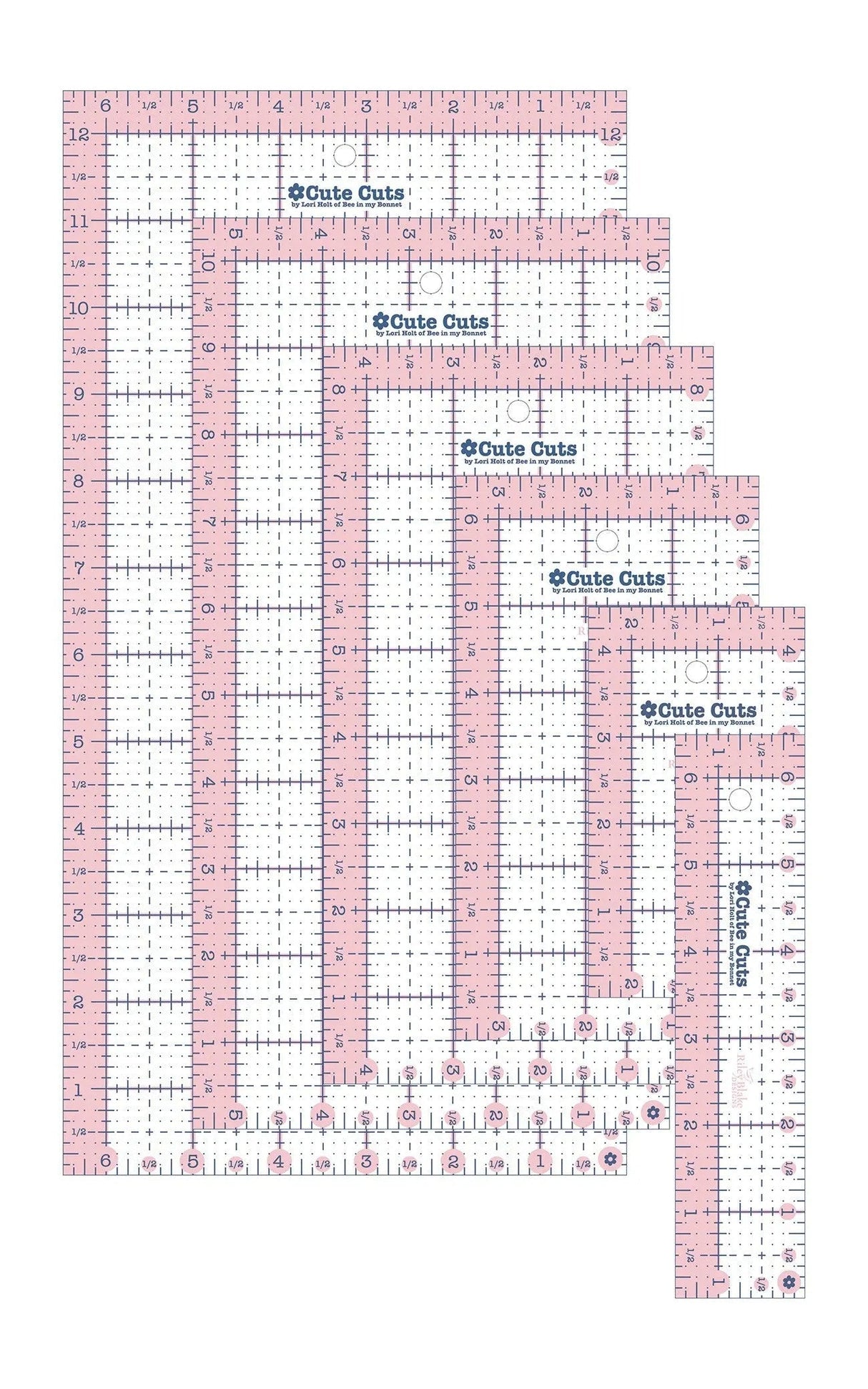 Quilting Ruler Plastic Lori Holt Rectangular Ruler Pack
