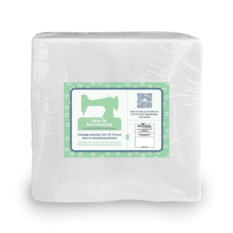 Polyester Sew-In Interfacing 10in Precut Squares