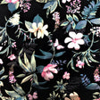 Foil Printed Spandex Lotus Fabric