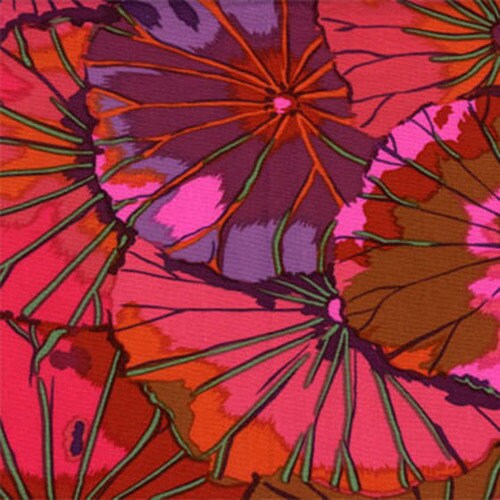 Quilting Cotton Lotus Leaf Wine Kaffe Fassett Collective