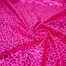Foil Printed Spandex Leopard Fabric