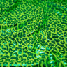 Loud Leo Foil Printed Nylon Spandex Fabric - Metallic Leopard Foil Print, 56" Width (1 Yard)